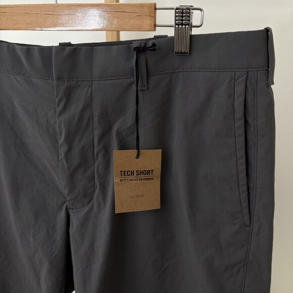 J.Crew 9” Chino Tech Shorts (Size 36) Gray Stretch Golf Casual H9327 - Picture 2 of 9